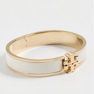 Tory Burch Gold and Cream Bracelet